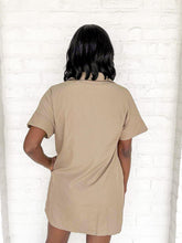 Load image into Gallery viewer, THML Heart Still Beating Olive Dress