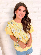 Load image into Gallery viewer, Flora Meadows Yellow Top