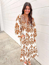 Load image into Gallery viewer, Forward To You Mocha Midi Dress