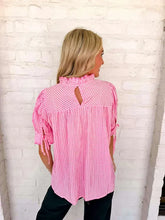 Load image into Gallery viewer, Seersucker Sweetness Pink Top