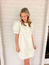 Load image into Gallery viewer, Elegant Gaze Cream Dress