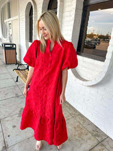 Load image into Gallery viewer, Forever Yours Red Midi Dress