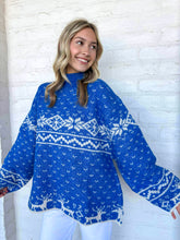 Load image into Gallery viewer, On The Bright Side Blue Sweater