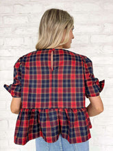 Load image into Gallery viewer, Fill Your Hearts Plaid Top