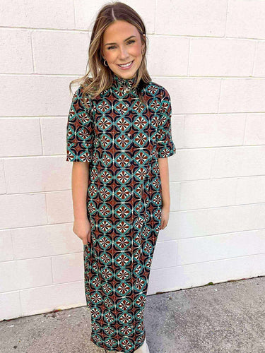 Follow My Lead Brown Dress