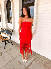 Load image into Gallery viewer, Reverse The Way Red Dress