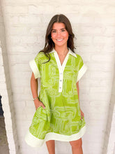 Load image into Gallery viewer, Days Of Wonder Chartreuse Dress