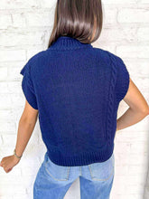 Load image into Gallery viewer, Notice Me Navy Top