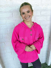 Load image into Gallery viewer, Stay Warm Pullover Fuchsia Hoodie