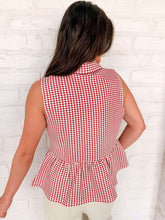 Load image into Gallery viewer, Over The Hill Red Stripe Top
