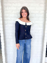 Load image into Gallery viewer, Day Break Black Off the Shoulder Top