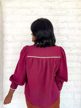 Load image into Gallery viewer, Every Hidden Detail Burgundy Top