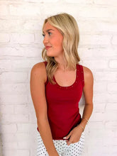 Load image into Gallery viewer, Such A Stud Burgundy Scoop Neck Tank