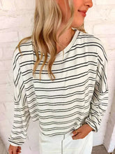 Load image into Gallery viewer, Light Up The Sky White Stripe Top