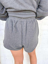 Load image into Gallery viewer, Queen Of Sparkles Charcoal Rhinestone Sparkle Logo Short