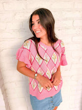 Load image into Gallery viewer, Flora Meadows Pink Top