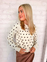 Load image into Gallery viewer, Poker Face Cream Sweater