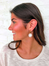 Load image into Gallery viewer, Mini Plate Pink Dangle Earring