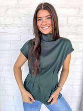 Load image into Gallery viewer, Keep Me Company Dark Green Top