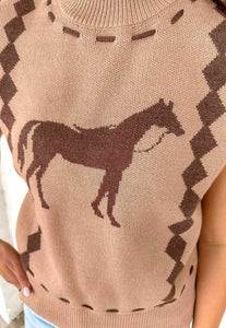 THML But With You Camel Horse Top