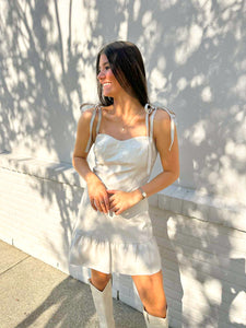 Keep A Secret Ecru Dress