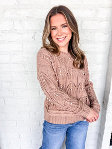Classy Details Light Mocha Top