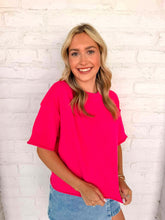 Load image into Gallery viewer, Basic Work Hot Pink Top