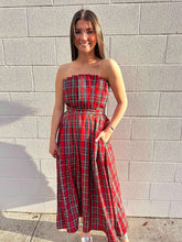 Load image into Gallery viewer, Full Of Love Red Plaid Dress