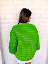 Load image into Gallery viewer, Queen Of Sparkles Green Football Field Queen Card Logo Sweatshirt
