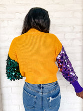 Load image into Gallery viewer, Festival Fun Mardi Sequin Sleeve Top