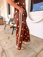 Load image into Gallery viewer, Polka Dot Fever Brown Pant Set