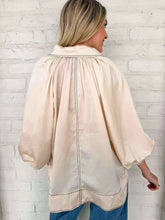 Load image into Gallery viewer, Enough Talking Cream Top