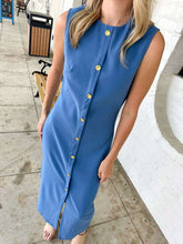 Load image into Gallery viewer, Get To Business Blue Dress