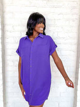 Load image into Gallery viewer, Gameday Essential Purple Dress