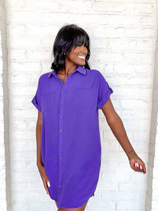 Gameday Essential Purple Dress