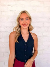 Load image into Gallery viewer, A Chic Halter Black Top