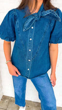Load image into Gallery viewer, Carry Me Away Dark Denim Top