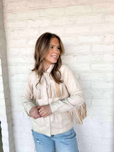 Load image into Gallery viewer, Nothing Without You Cream Suede Jacket