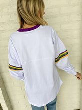 Load image into Gallery viewer, Mardi Gras Sequin Long Sleeve Shirt