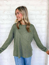 Load image into Gallery viewer, One Way Light Olive Top