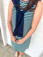 Load image into Gallery viewer, The Great Divide Navy Stripe Dress