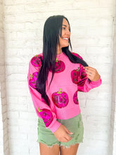 Load image into Gallery viewer, Queen Of Sparkles Pink O&#39;Latern Sweatshirt