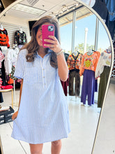 Load image into Gallery viewer, Porch Light On Blue Dress