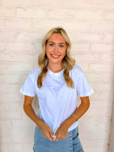 Load image into Gallery viewer, Fill My Cup Cropped White Tee