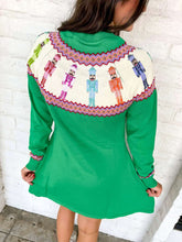 Load image into Gallery viewer, Queen Of Sparkles Green Multi Rainbow Nutcracker Dress