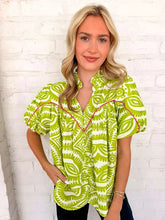 Load image into Gallery viewer, Time To Vacay Green Top