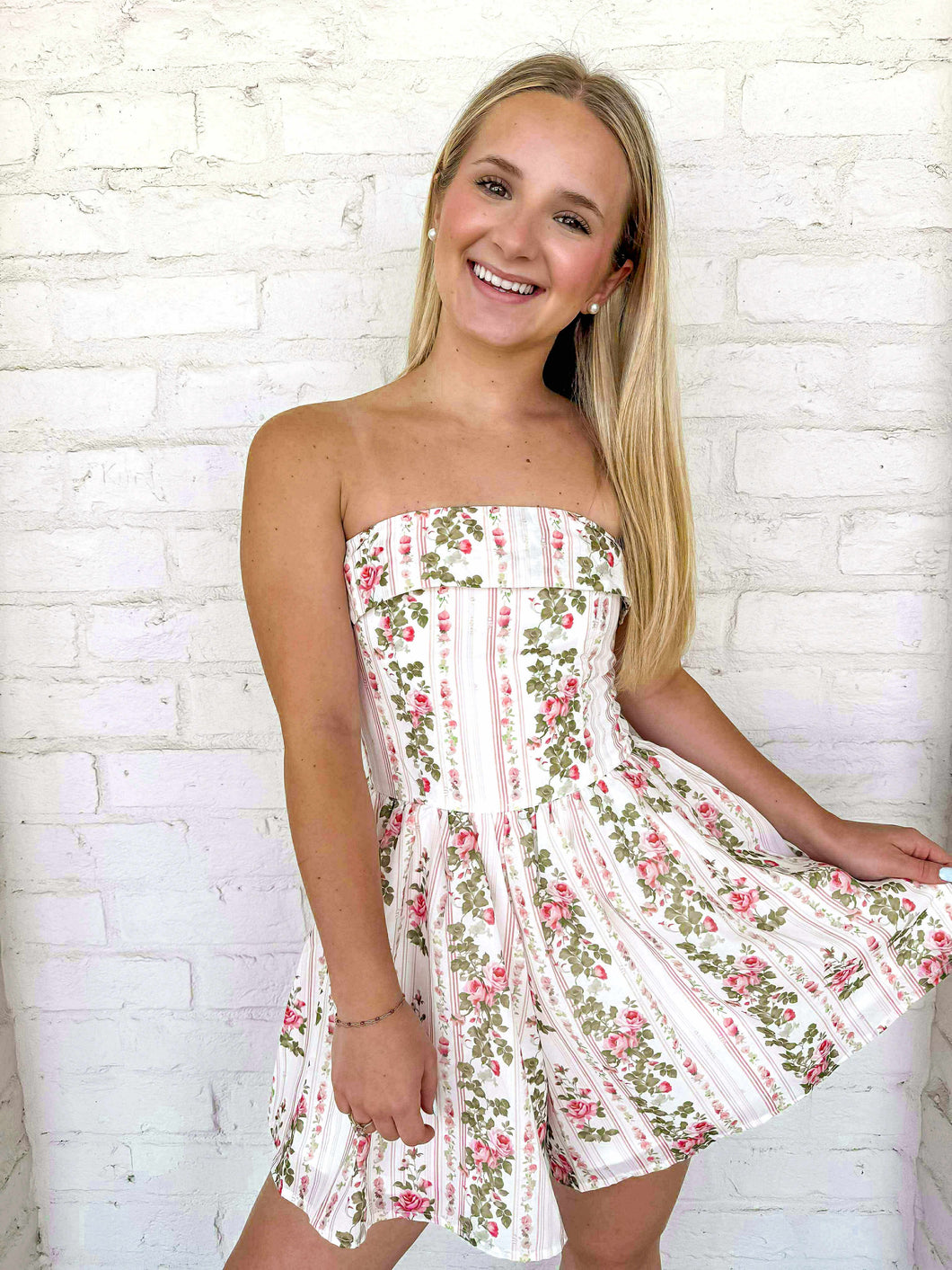 Rivers Will Come Floral Smocked Romper