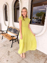 Load image into Gallery viewer, Leave It All Behind Lime Dress