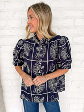 Load image into Gallery viewer, Sweet Escape Navy Top