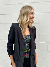 Load image into Gallery viewer, Set Ablaze Black Blazer